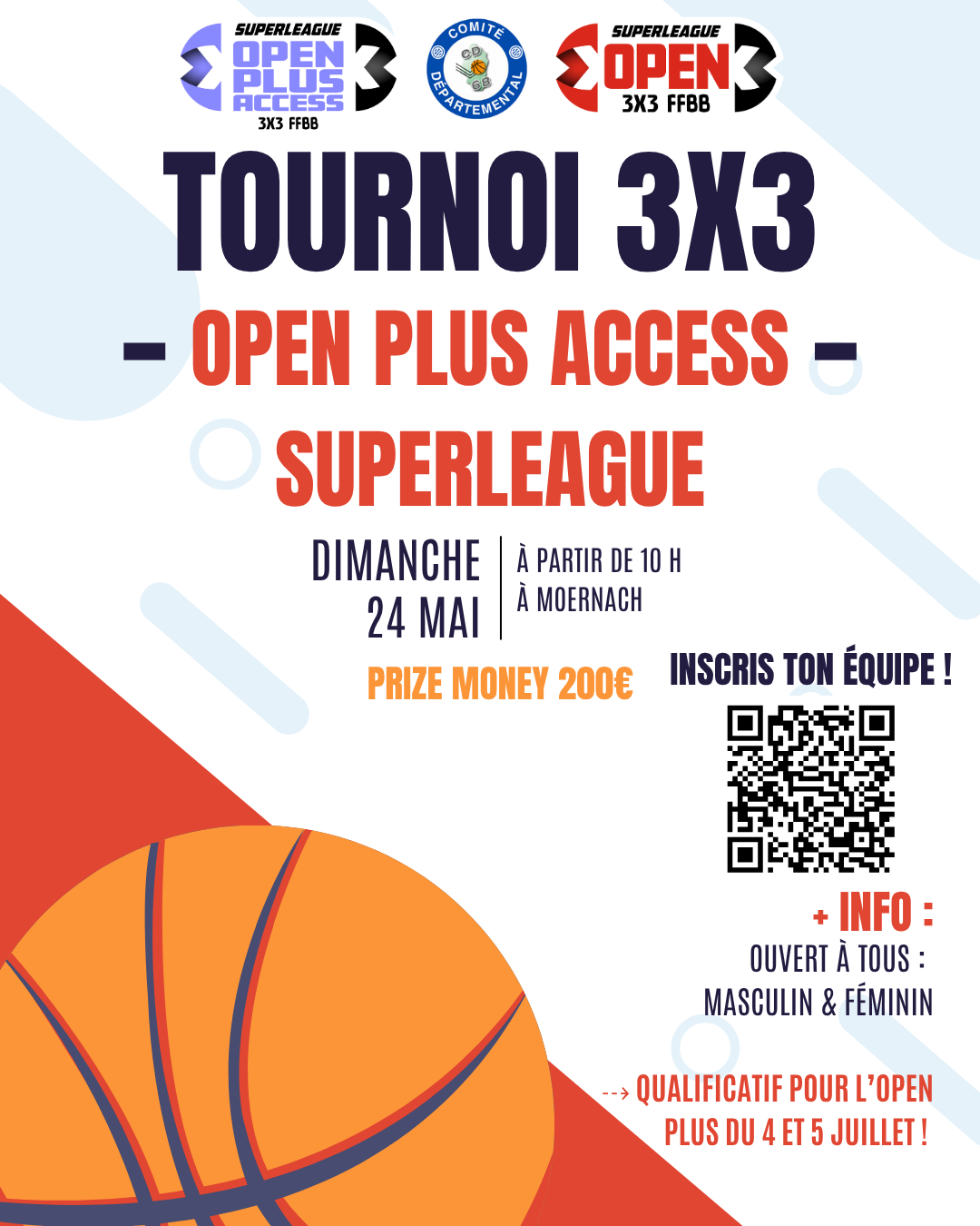 Tournoi 3×3 Open Plus Access de Moernach !