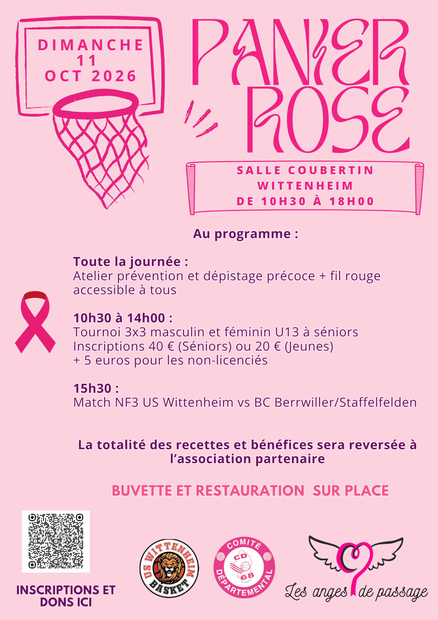 Panier Rose : une journée de basket et de solidarité à Wittenheim