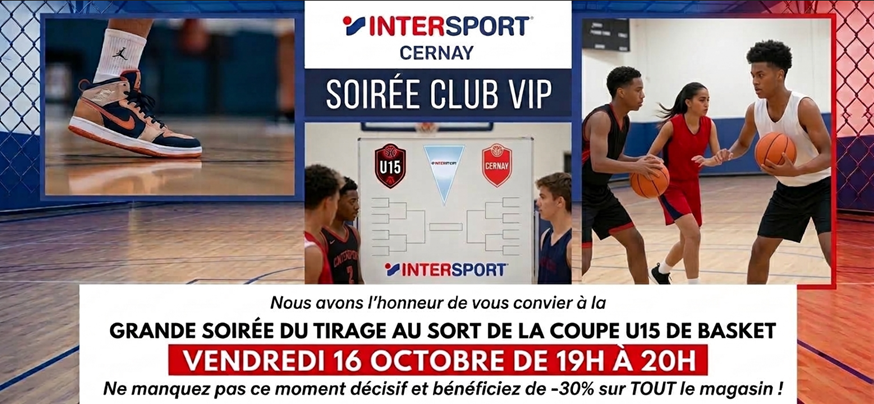Grande soirée du tirage au sort de la Coupe U15 de Basket !